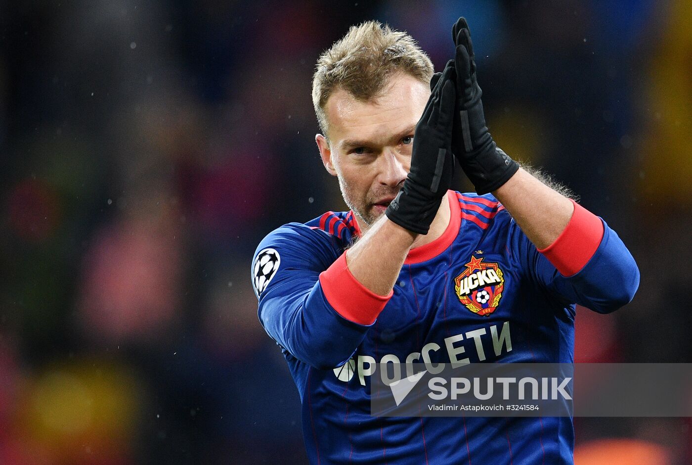 Football. UEFA Champions League. CSKA vs. Benfica
