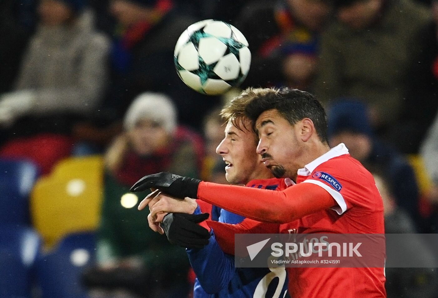 Football. UEFA Champions League. CSKA vs. Benfica