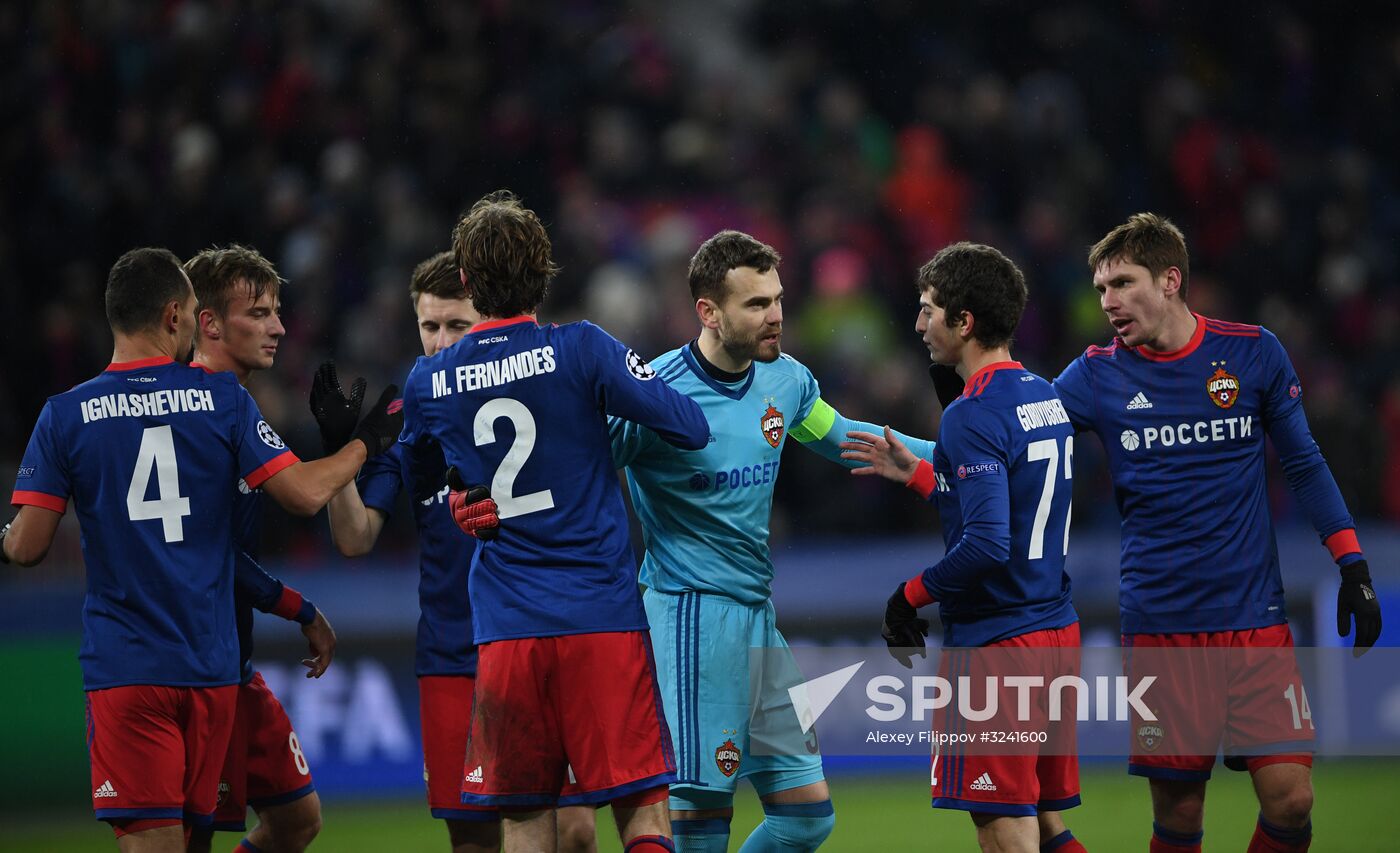 Football. UEFA Champions League. CSKA vs. Benfica