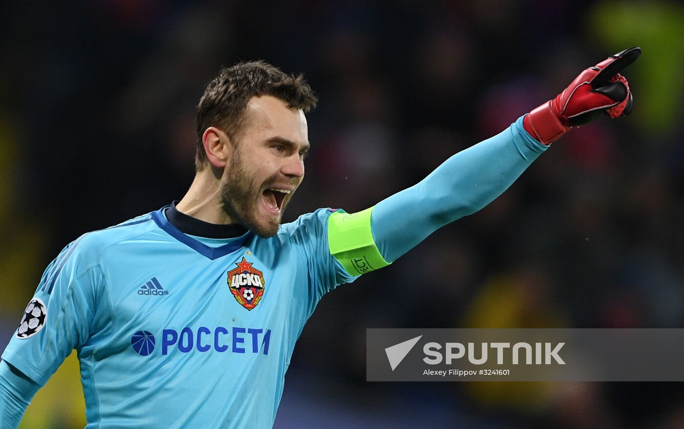 Football. UEFA Champions League. CSKA vs. Benfica