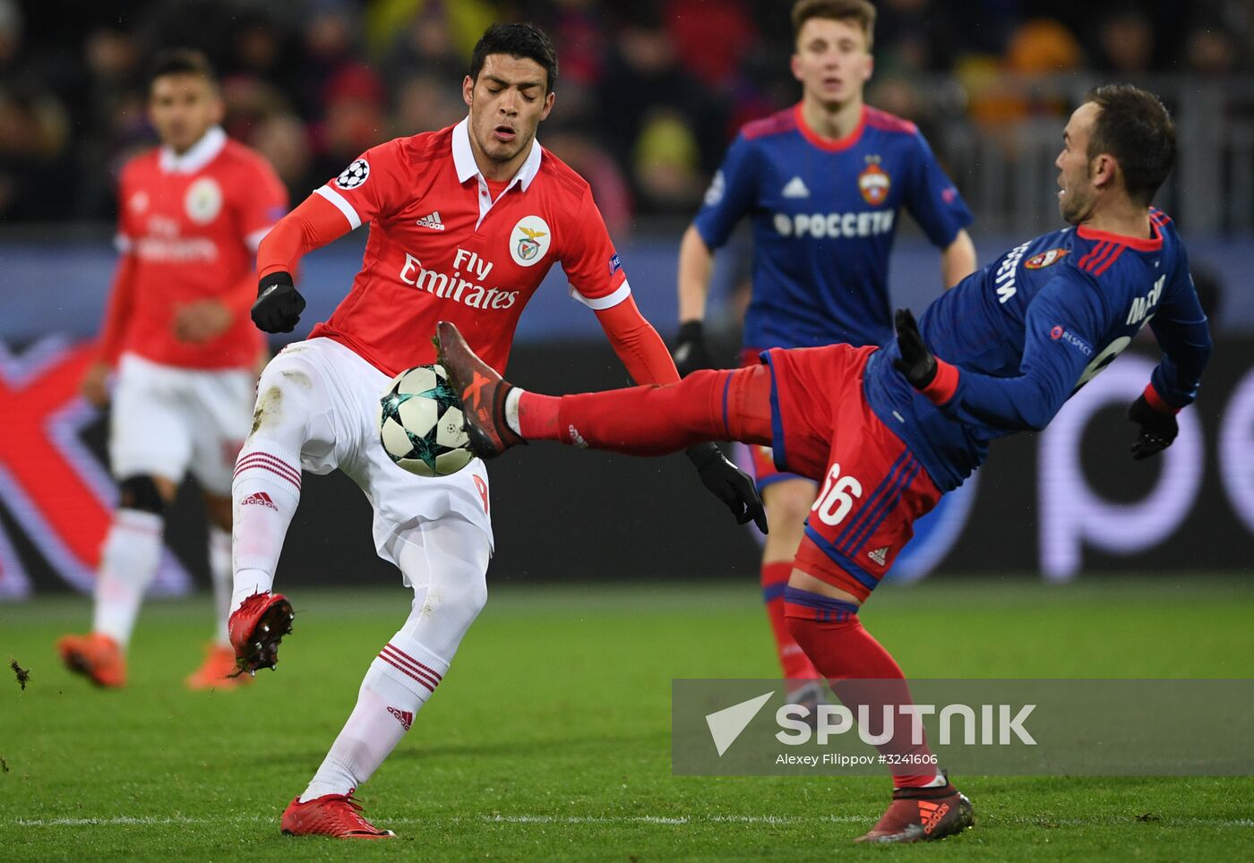 Football. UEFA Champions League. CSKA vs. Benfica