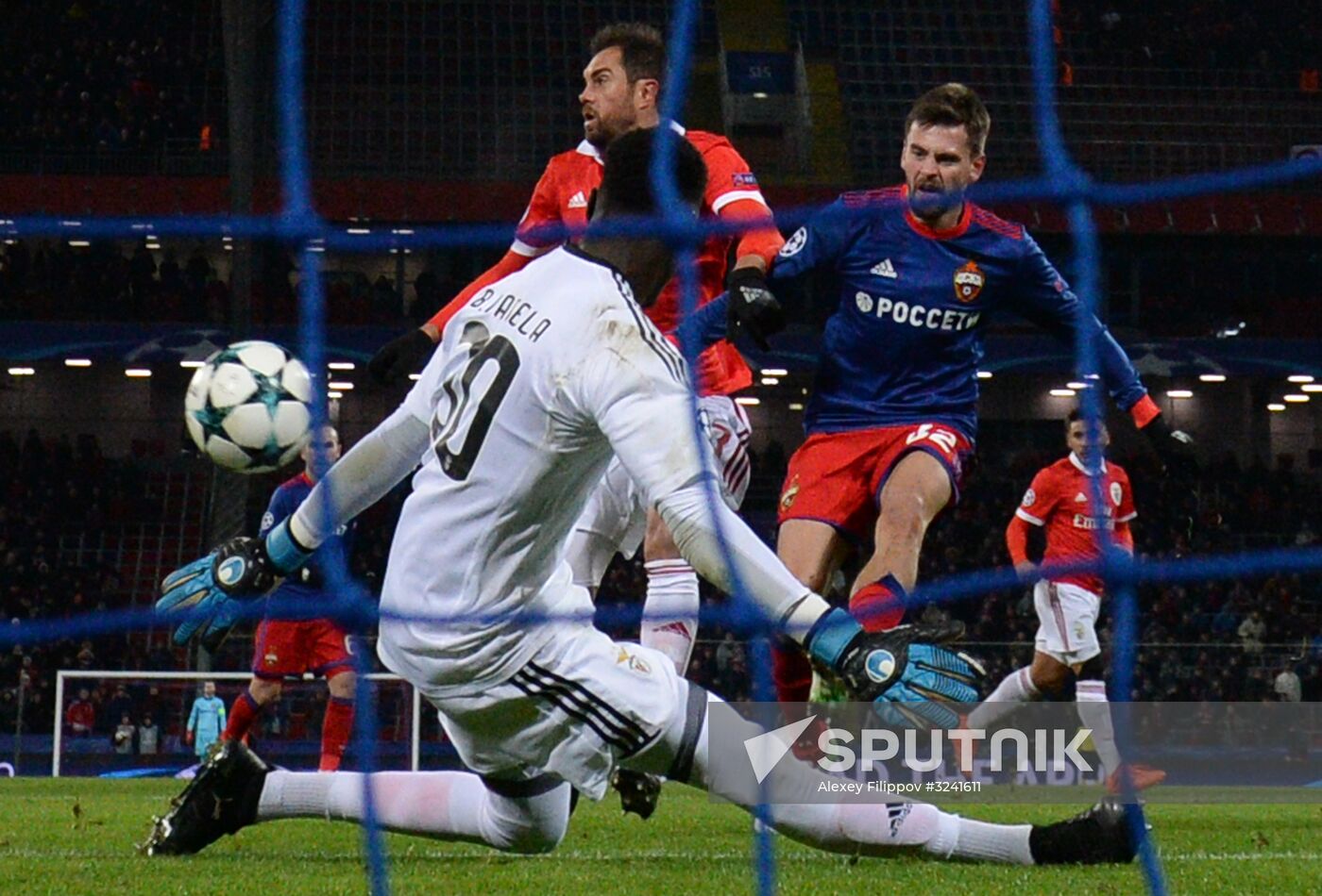 Football. UEFA Champions League. CSKA vs. Benfica