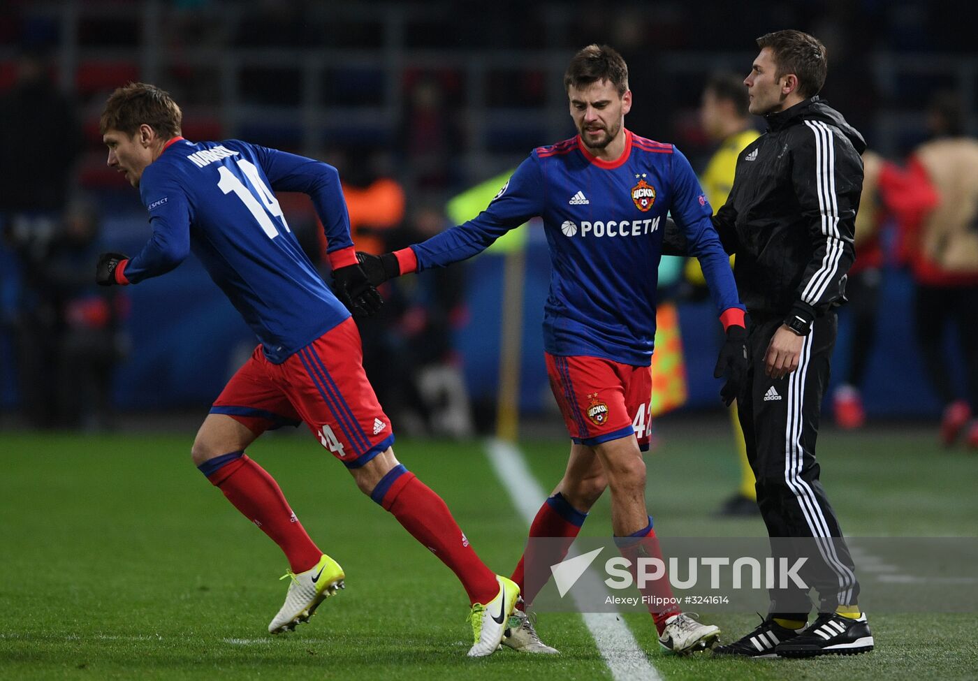 Football. UEFA Champions League. CSKA vs. Benfica