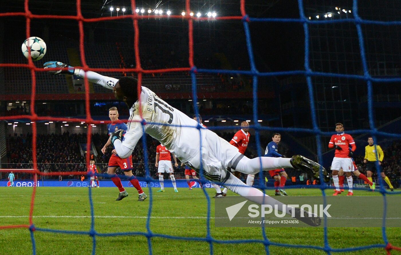 Football. UEFA Champions League. CSKA vs. Benfica