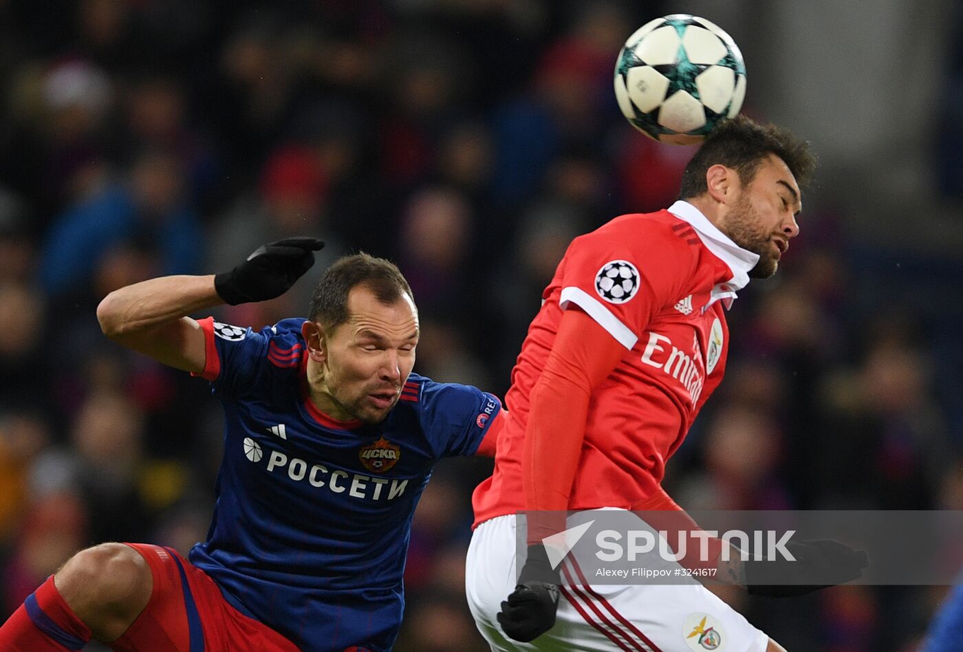 Football. UEFA Champions League. CSKA vs. Benfica