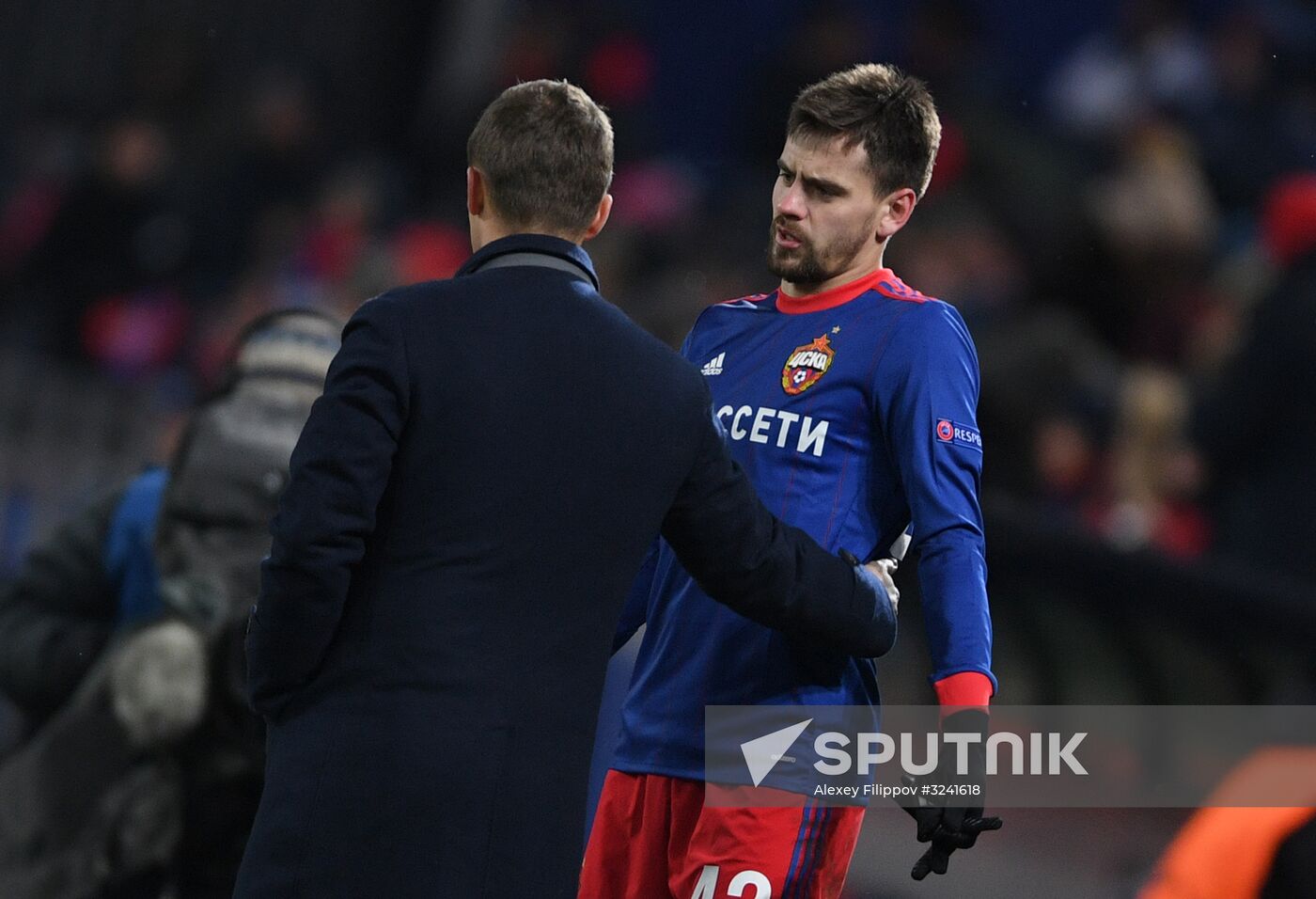 Football. UEFA Champions League. CSKA vs. Benfica
