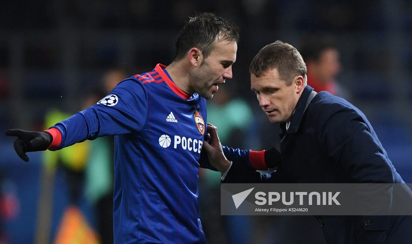 Football. UEFA Champions League. CSKA vs. Benfica