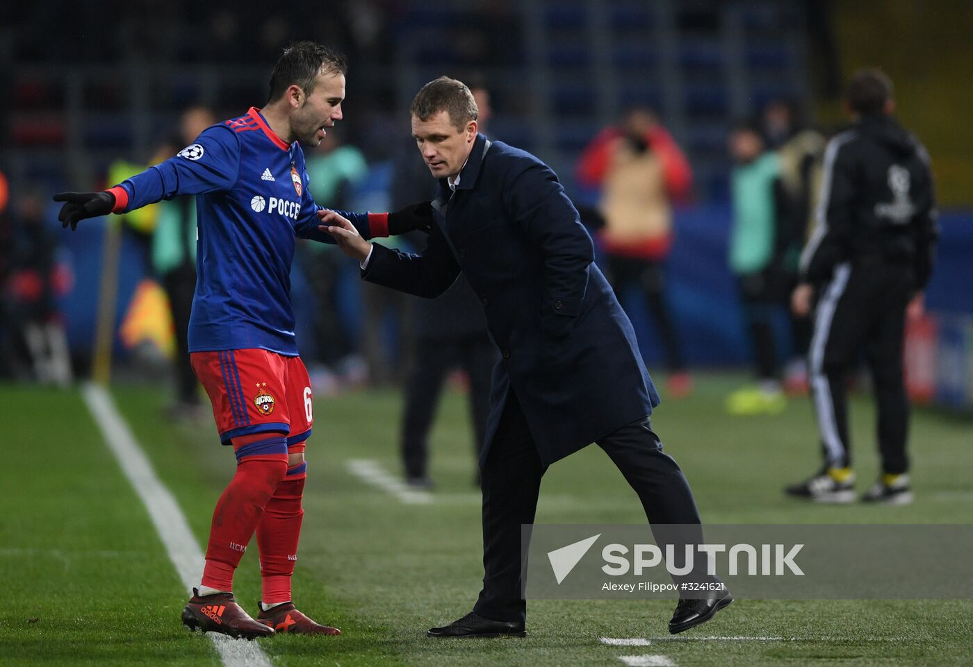 Football. UEFA Champions League. CSKA vs. Benfica