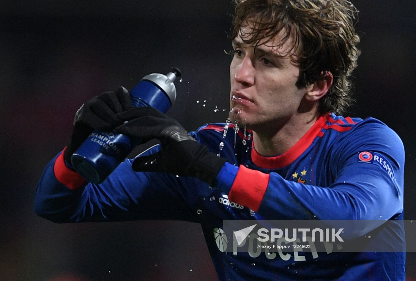 Football. UEFA Champions League. CSKA vs. Benfica