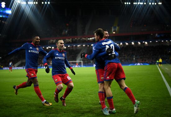 Football. UEFA Champions League. CSKA vs. Benfica