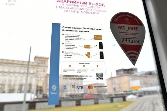 Contactless payment options for surface transport