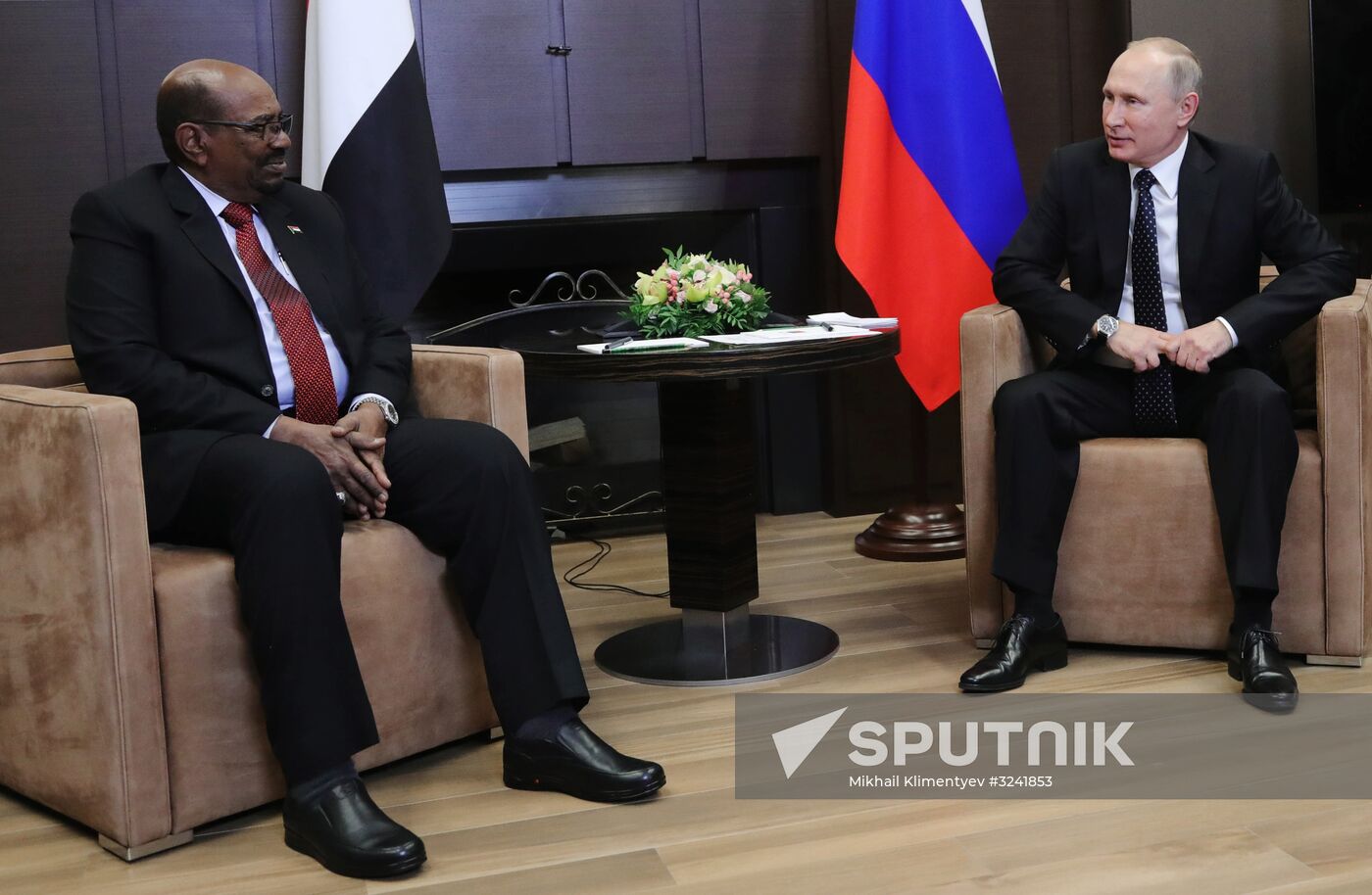 President Putin meets with President al-Bashir of Sudan