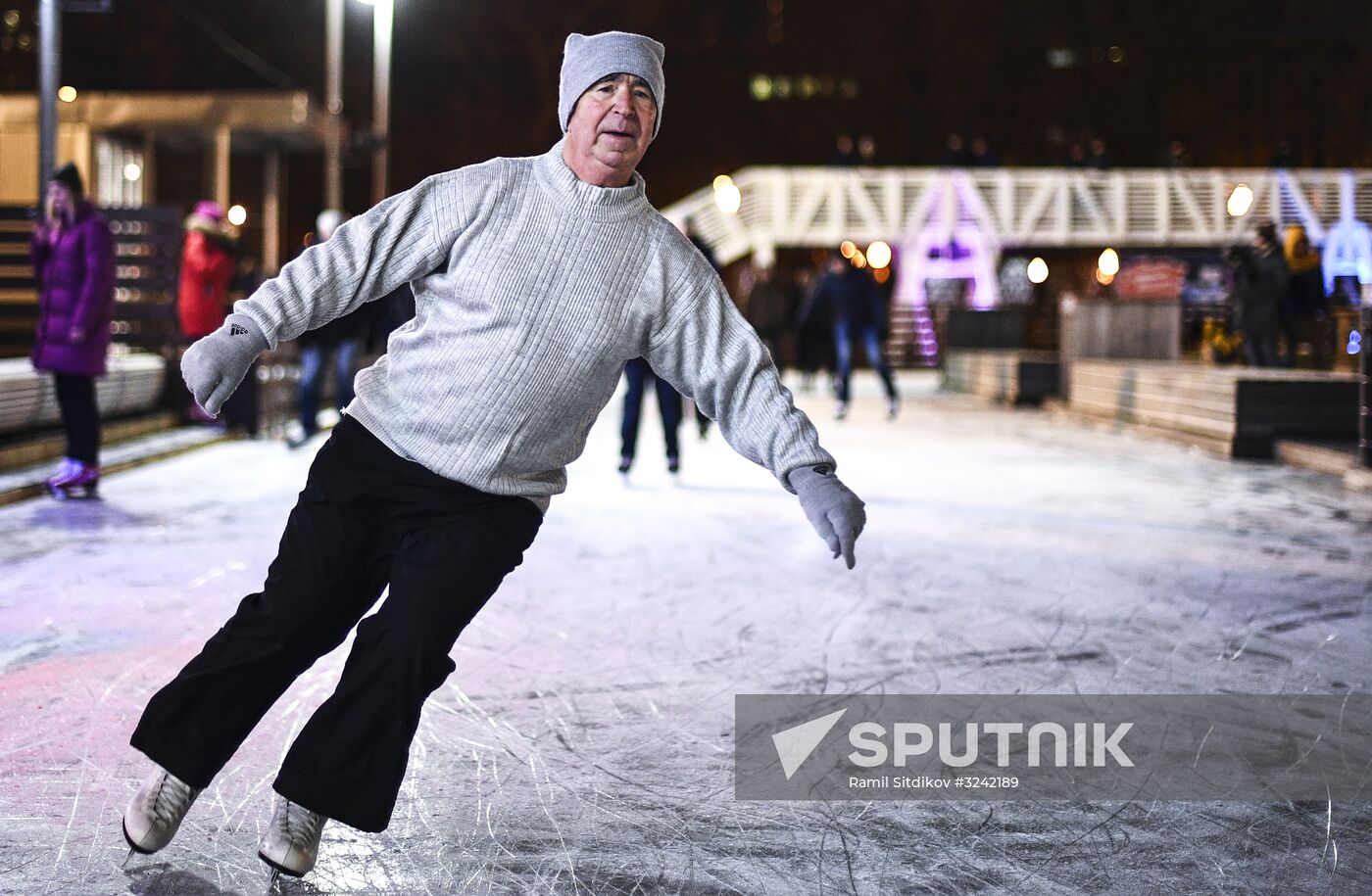 Stereo ice rink opens in Gorky Park