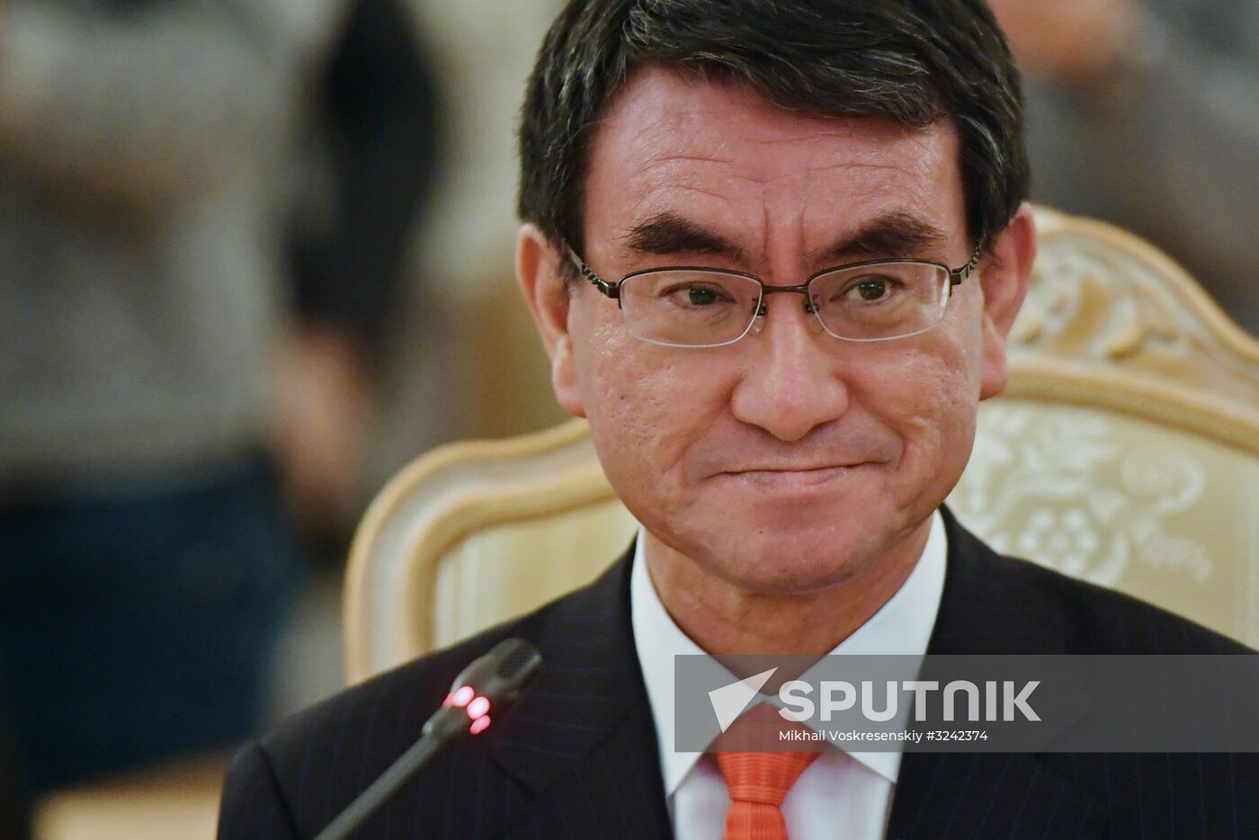 Foreign Minister Sergei Lavrov meets with Japanese counterpart, Taro Kono