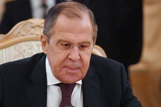 Foreign Minister Sergei Lavrov meets with Japanese counterpart, Taro Kono