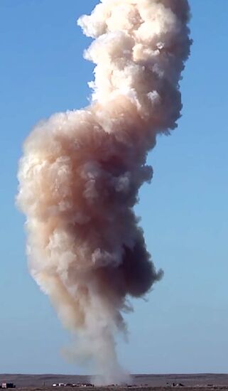 Intermissile launch from Sary Shagan testing ground