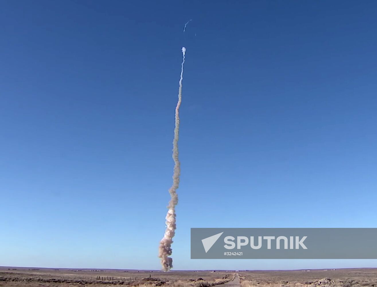 Intermissile launch from Sary Shagan testing ground