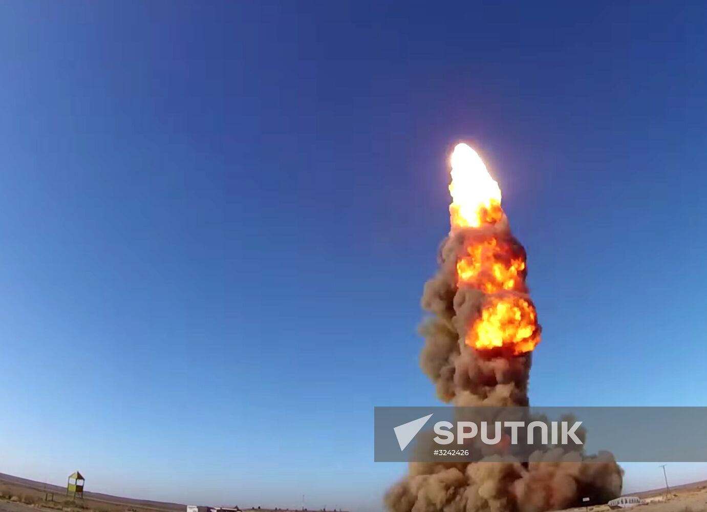 Intermissile launch from Sary Shagan testing ground