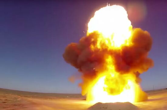 Intermissile launch from Sary Shagan testing ground