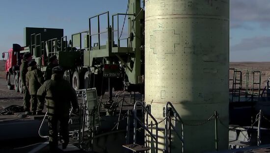 Intermissile launch from Sary Shagan testing ground