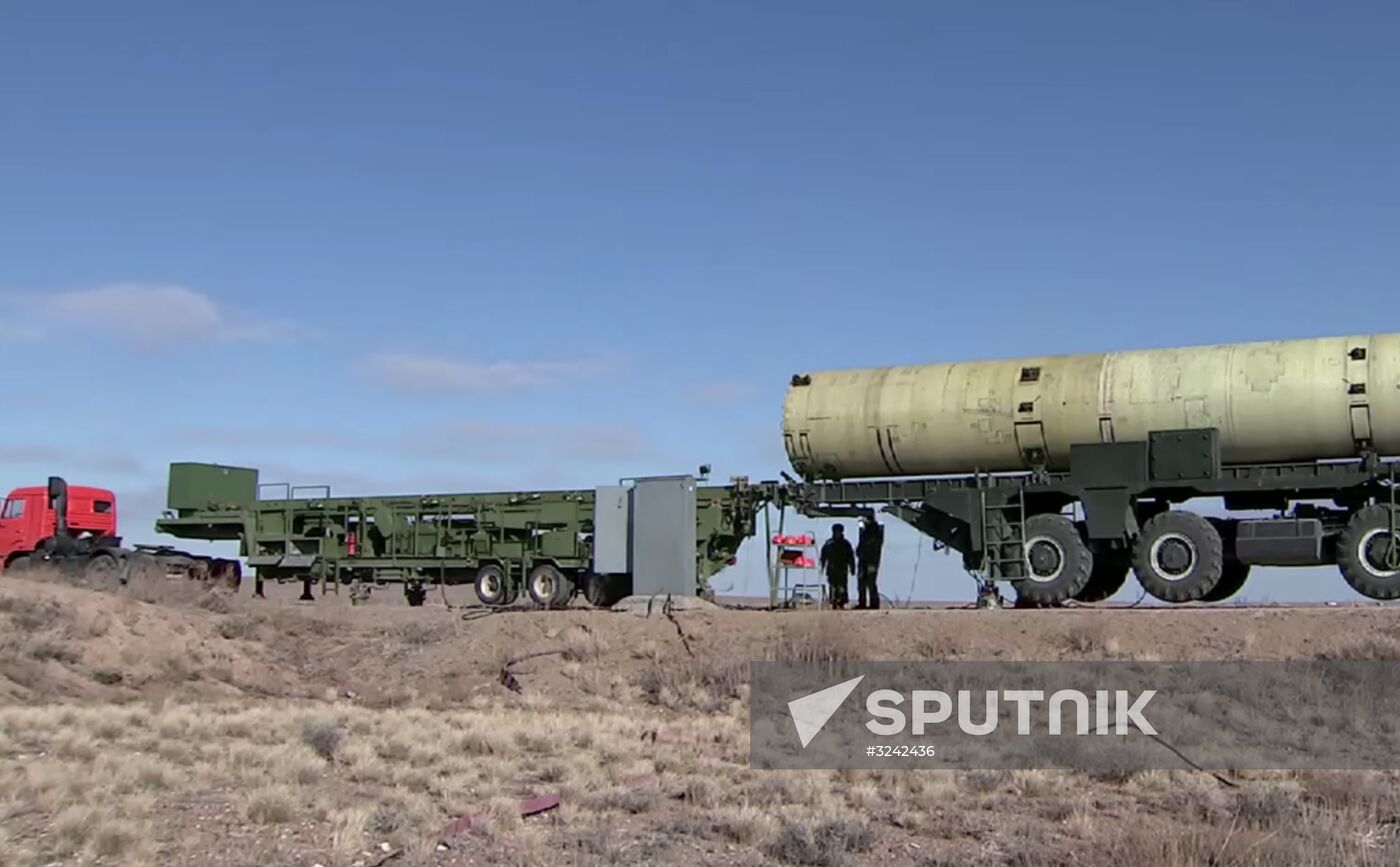 Intermissile launch from Sary Shagan testing ground