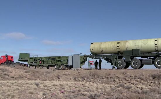Intermissile launch from Sary Shagan testing ground