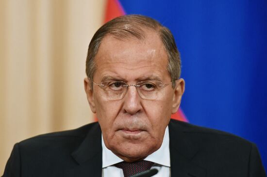 Foreign Minister Sergei Lavrov meets with Japanese counterpart, Taro Kono