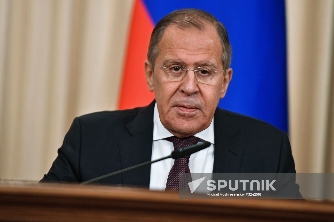 Foreign Minister Sergei Lavrov meets with Japanese counterpart, Taro Kono