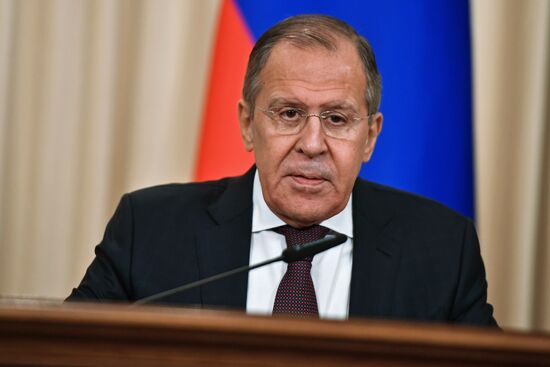 Foreign Minister Sergei Lavrov meets with Japanese counterpart, Taro Kono