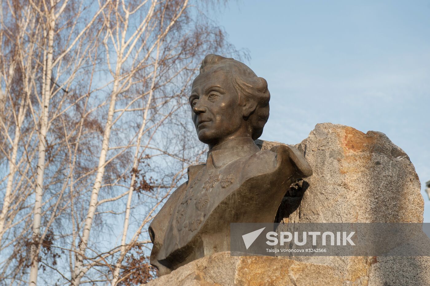 Unveiling of Alexander Suvorov monument in Tomsk