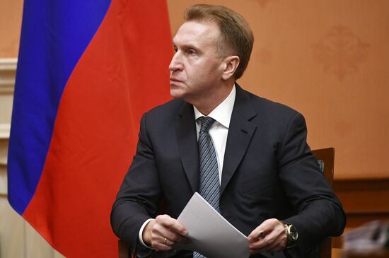 First Deputy Prime Minister Igor Shuvalov meets with Japanese Foreign Minister Taro Kono