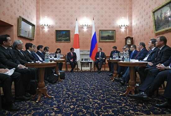 First Deputy Prime Minister Igor Shuvalov meets with Japanese Foreign Minister Taro Kono