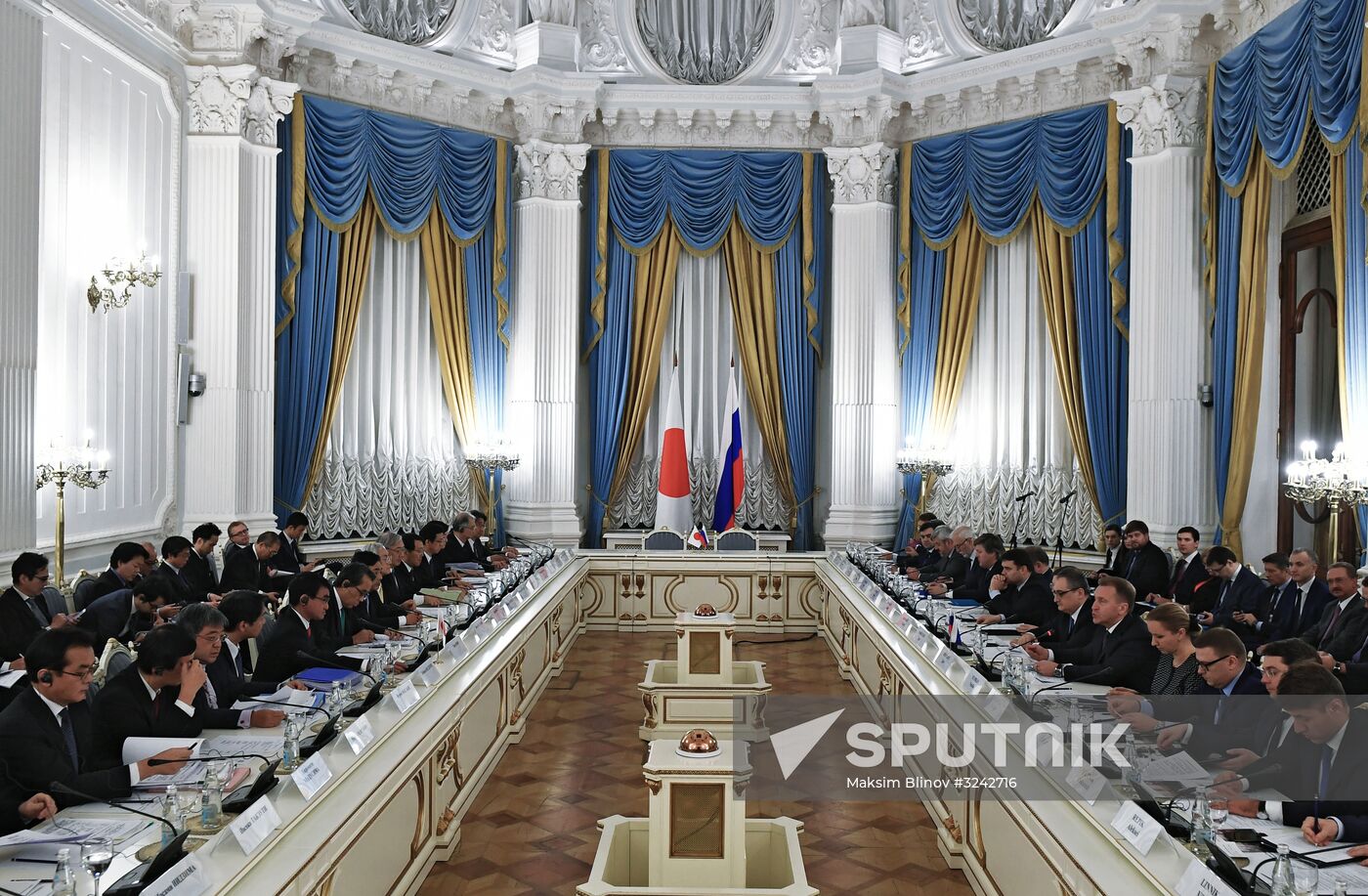 First Deputy Prime Minister Igor Shuvalov meets with Japanese Foreign Minister Taro Kono