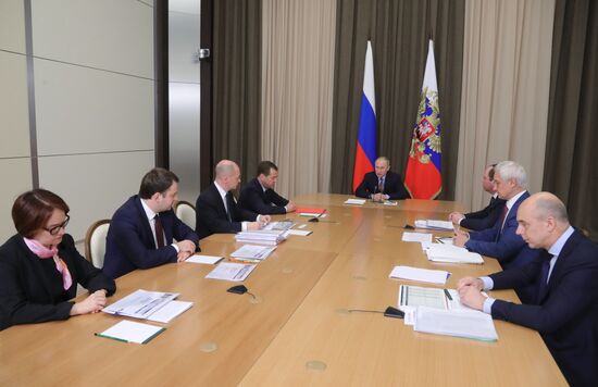 Russian President Vladimir Putin chairs meeting on economic matters