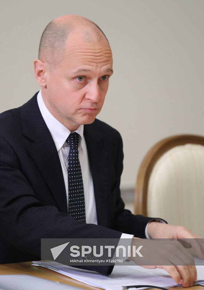 Russian President Vladimir Putin chairs meeting on economic matters
