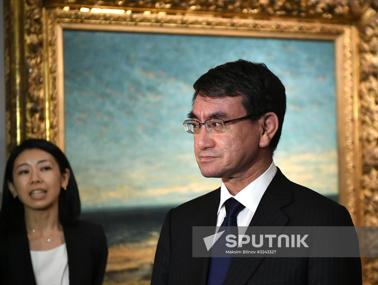 Japanese Minister of Foreign Affairs Taro Kono visits Pushkin State Museum of Fine Arts