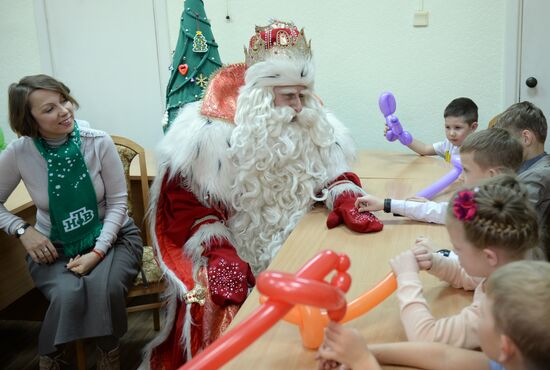Russia's official Father Frost visits Yekaterinburg