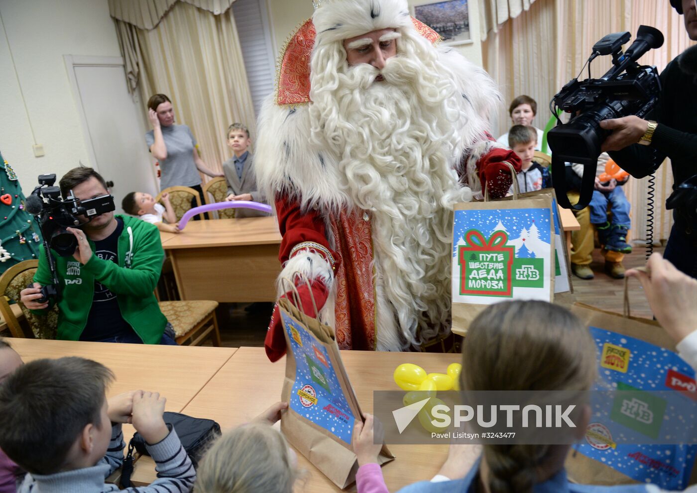 Russia's official Father Frost visits Yekaterinburg