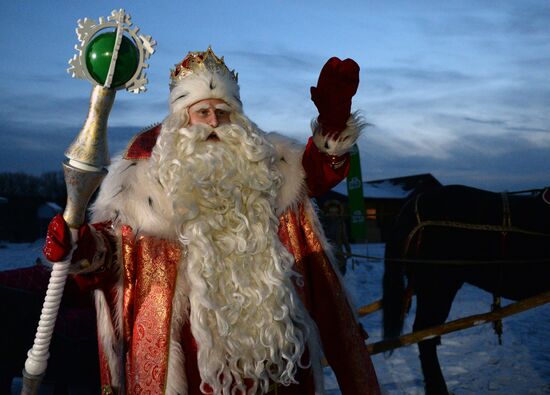 Russia's official Father Frost visits Yekaterinburg