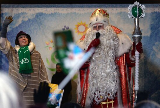 Russia's official Father Frost visits Yekaterinburg