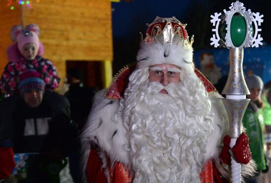 Russia's official Father Frost visits Yekaterinburg