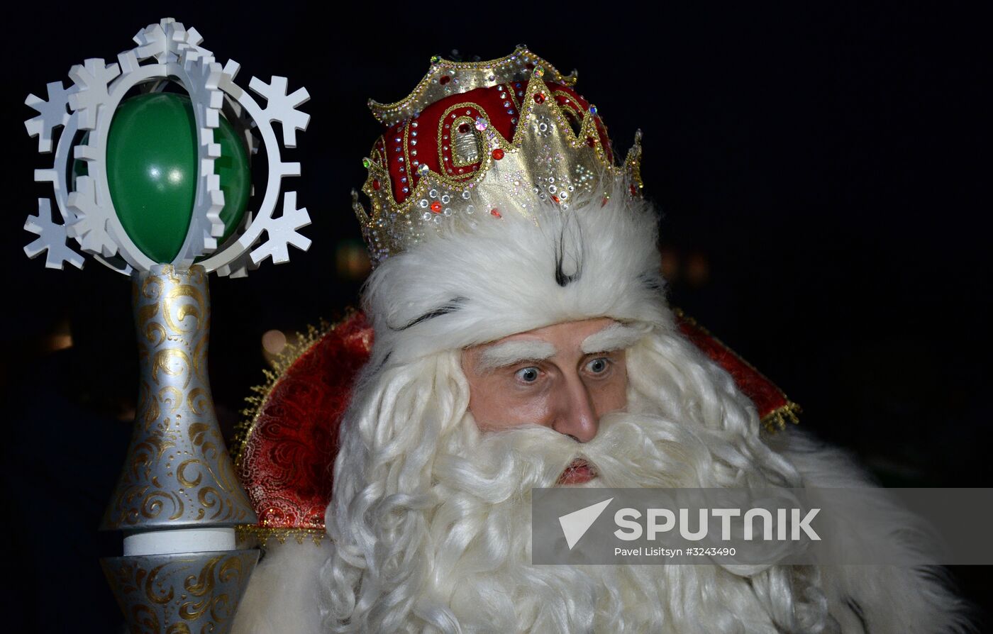 Russia's official Father Frost visits Yekaterinburg