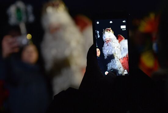Russia's official Father Frost visits Yekaterinburg