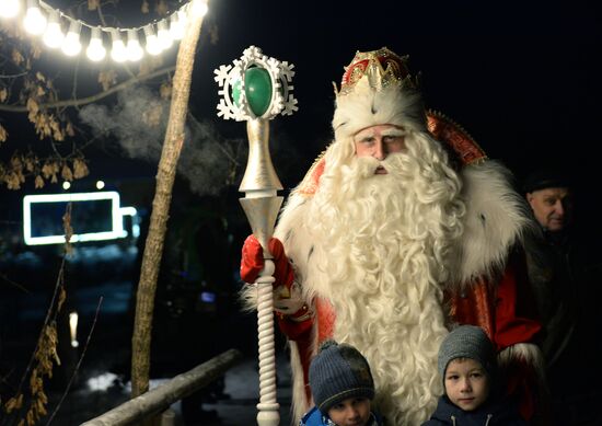 Russia's official Father Frost visits Yekaterinburg