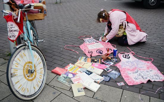 Protest against violence against women in Brussels