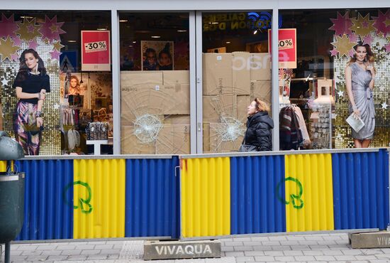 Aftermath of unrest in Brussels