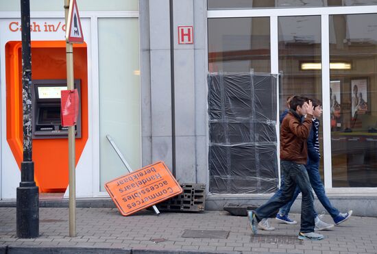 Aftermath of unrest in Brussels