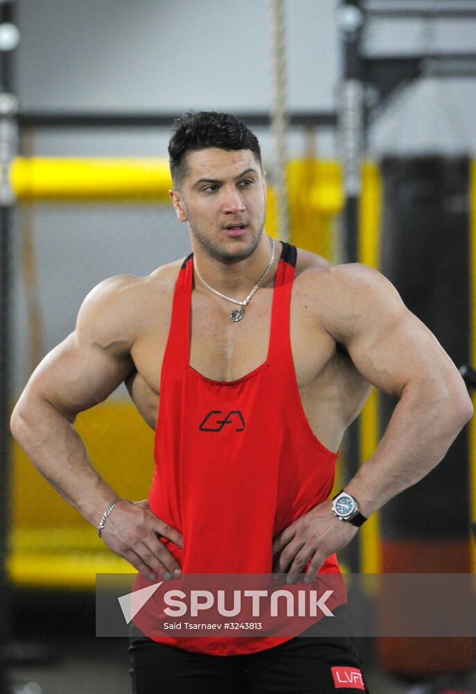 Chechen bodybuilder Rustam Ocherkhadzhiyev
