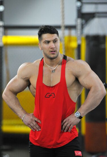 Chechen bodybuilder Rustam Ocherkhadzhiyev