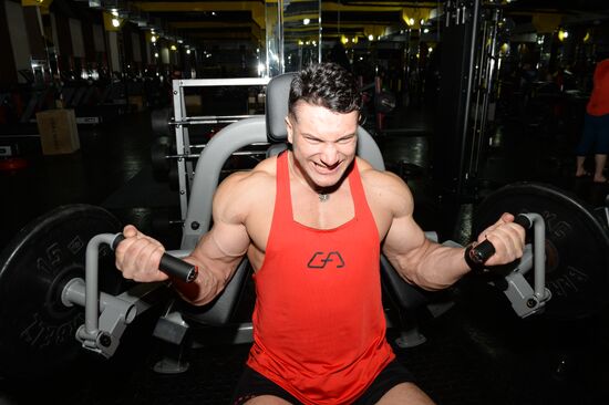 Chechen bodybuilder Rustam Ocherkhadzhiyev